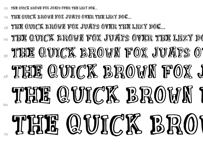 Punkin Pie font waterfall